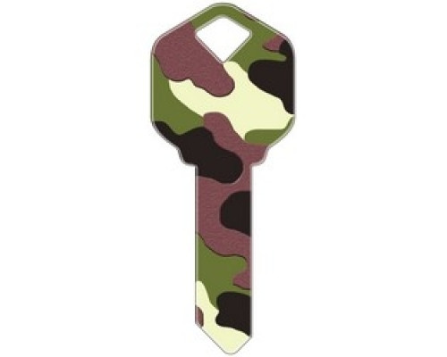 HOWARD KEYS  SC1-HK4               Decorative Key Blank, Schlage, Camouflage Design