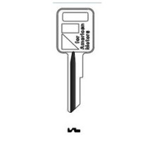 KABA ILCO CORP  320560 NP A01               Key Blank, Look-Alike, Brass, Nickel Plated, 1 Price Group, For American Motors