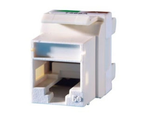 ORTRONICS  KS5EA-36               Category 5e Keystone jack, 8-position, 180 degree exit, icon compatible, T568A/B wiring, Blue. Package of 1.