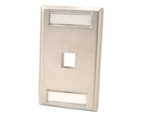 ORTRONICS  KSSS1               Single gang stainless steel faceplate, holds one Keystone jack or module