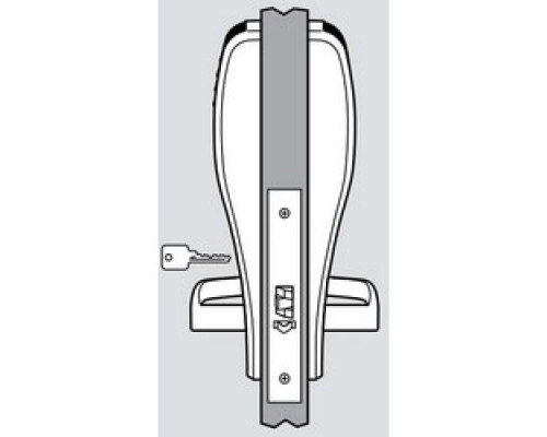 CORBIN RUSSWIN INC  ML20834-TCAC2-PSZ-626-RH-M800               Mortise Lock, Right Hand, Princeton, 100 User Mode, Keypad, Satin Chrome Plated, For Entry