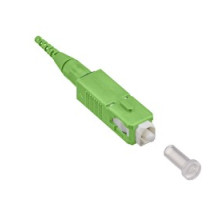LEVITON  499SC-GN9               FASTSPLICE SC OS2 GRN 12PK  APC POLISH CONNECTOR 900UM  FASTSPLICE