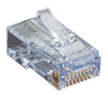 BLACK BOX NETWORK SERVICES  C6EZUP-100PAK               CAT6 EZ RJ45 Modular Plug Connector for Round Solid/Stranded Wire - Unshielded, TAA, 100-Pack