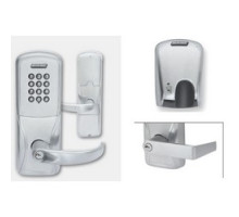SCHLAGE ALLEGION BRAND  AD200-CY60MG-RHO-626-P-C-RH 4B 13247 10025 134        Electronic Door Lock, Cylindrical Chassis, Magnetic Stripe, Right Hand, Rhodes Lever, Satin Chrome, Classic Obverse Keyway, 4AA Battery Kit, For Apartmen