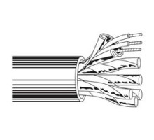 BELDEN  9776 060500               Multi-Conductor - Audio, Control and Instrumentation Cable 12 FS PR 18 AWG PP PVC Chrome