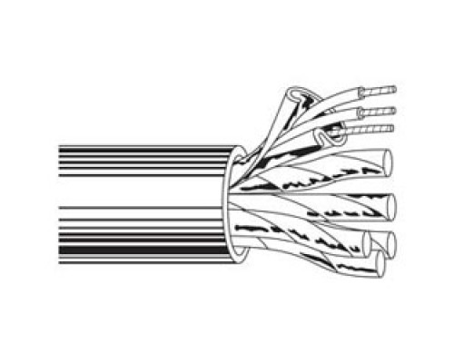 BELDEN  9776 060500               Multi-Conductor - Audio, Control and Instrumentation Cable 12 FS PR 18 AWG PP PVC Chrome