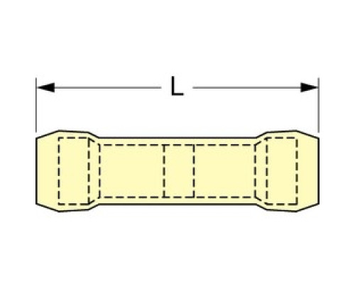 3M  7000133301  MNG10BCX              3M Scotchlok Butt Connector Nylon Insulated, 50/bottle, MNG10BCX
