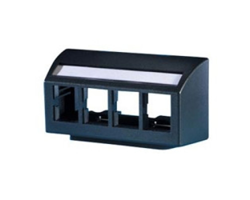 ORTRONICS  40300633-00               TracJack Furniture Plate, four-port, Black