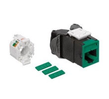 LEVITON  61UJK-RV6               Mod Jack, Atlas-X1, Category 6 UTP Connector, Green