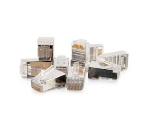 C2G  CG27578  27578              RJ45 STP CAT5 Modular Plug Round Solid/Stranded, 50 Pack