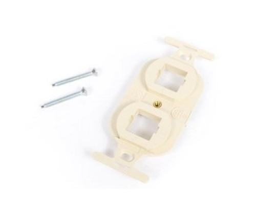 COMMSCOPE ENTERPRISE SOLUTIONS  106622210  M106FR2-246              M106 Flush Mounted Modular Mounting Frame, Two Port, Ivory