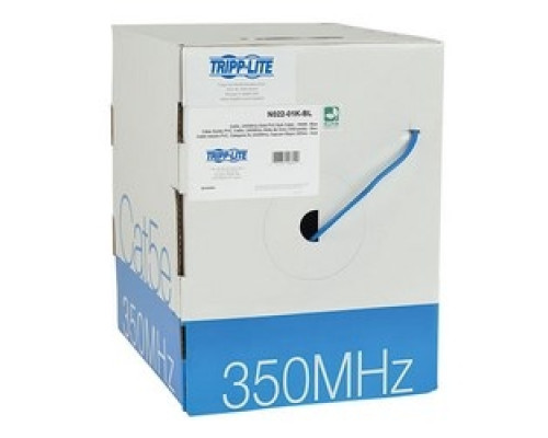 TRIPP LITE  N022-01K-BL               Cat5e 350 MHz Bulk Solid-Core PVC Cable, Blue, 1000 ft., TAA