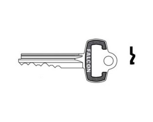 FALCON LOCK  KB800 A  S00029161171              Door Lock Key Blank, Standard, 7-Pin, Best Style SFIC Bow, A Keyway, For Interchangeable Core Cylinder