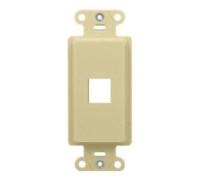 ON-Q/LEGRAND  WP3411LA               Decorator Outlet Strap, 1-Port, Keystone Insert Plug, 1.65