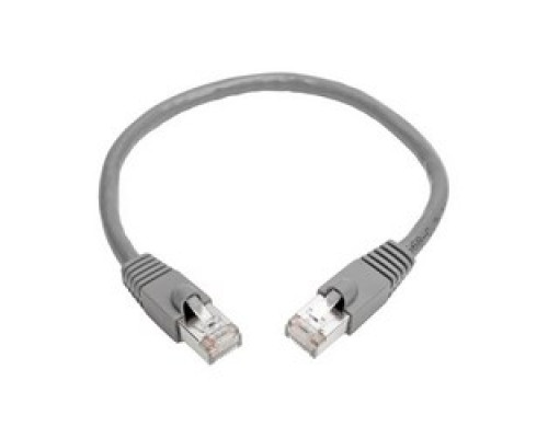 TRIPP LITE N262-001-GY        Cat6a 10G-Certified Snagless Shielded STP Network Patch Cable RJ45 M/M , PoE, Gray, 1 ft.