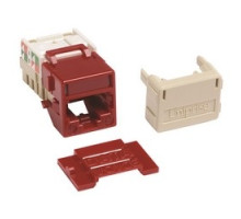 COMMSCOPE UNIPRISE SOLUTIONS  760150003  UNJ10GT-RD              Category 6A Jack, Ultra 10 UNJ10G, U/UTP, Information Outlet, Red