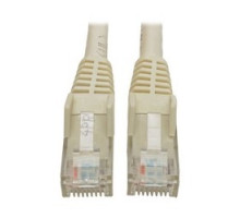 TRIPP LITE N201-008-WH        Premium Cat6 Gigabit Snagless Molded UTP Patch Cable, 24 AWG, 550 MHz/1 Gbps RJ45 M/M , White, 8 ft.