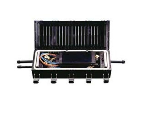 CORNING  UCAO-05-24               UCAO Splice Closure, preloaded, 5 tray shelves, with two UCAO-ST-02 splice trays