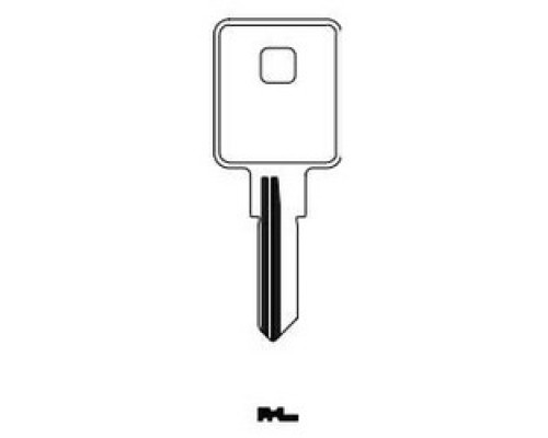 KABA ILCO CORP  1602 NP A04  AL00000212              Cylinder Lock Key Blank, Brass, Nickel Plated, 4 Price Group, For Trimark