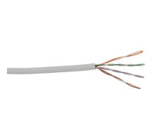 LIBERTY AV 24-4P-P-L5-EN-WHT-BX        Liberty Brand Category 5 Enhanced Cable Features: 24 AWG Solid Bare Copper Conductors FEP, Fluorinated Ethylene Propylene teflon tm  Color Striping On White Conductors Varying Lay Twisted Pai