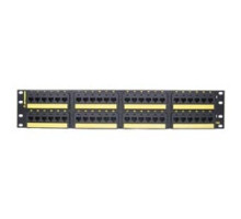 ORTRONICS  PHA6AU24  OR-PHA6AU24              Clarity Cat6a 24 port angled panel, 110/6port, T568A/B, 1.75 x 19,HD