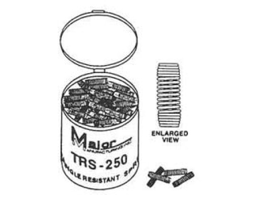 MAJOR MANUFACTURING INC  TRS-250               Cylinder Spring, Tangle-Resistant, 250 each per Pack