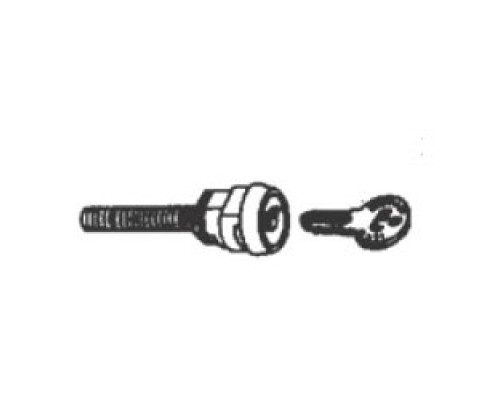 KABA 201787-26D-01        Mechanical Lock Combination Change Plug Assembly, Satin Chrome, With 2 DF59 Key, For 1000 Series Mechanical Lock