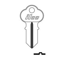 KABA ILCO CORP  1041GA NP A06  AL3012701B              Cylinder Lock Key Blank, Double-Sided, Brass, Nickel Plated, 6 Price Group, For Chicago