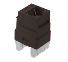 ON-Q/LEGRAND  WP3460BR               Keystone Insert, Cat 6, RJ45, 1-Port, 4-Pair, 24 to 22 AWG Wire, T568A/B Wiring, 1.28