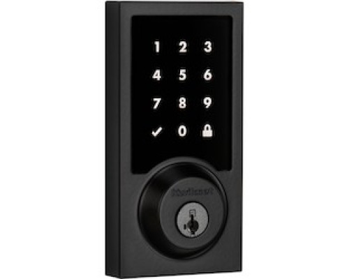 KWIKSET  99160-044  916CNT 500 514 SMT CP TPR RCALFD V2              SmartCode 916 Touchscreen Electronic Deadbolt featuring SmartKey Security and Z-Wave Technology in Matte Black