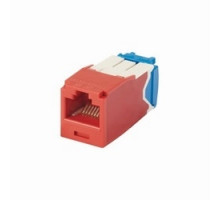 PANDUIT  CJ6X88TGRD               Mini-Com UTP RJ45 Cat 6A TG Jack Module Red