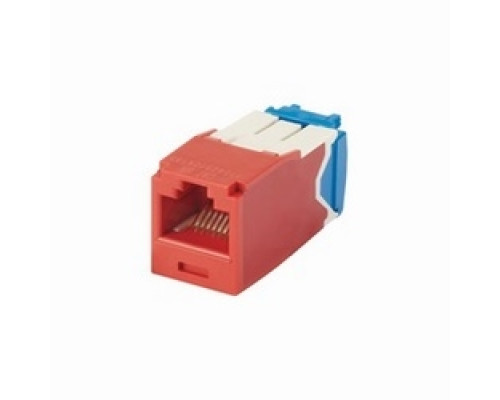 PANDUIT  CJ6X88TGRD               Mini-Com UTP RJ45 Cat 6A TG Jack Module Red