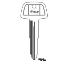 KABA ILCO CORP  MIT3 NP A05  X224              Vehicle Key Blank, Brass, Nickel Plated, 5 Price Group, For Chrysler, Mitsubishi