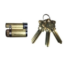 GENERAL LOCK  IC6S SC 4 0BIT               Cylinder Lock Interchangeable Core, Large Format, 6-Pin, Schlage C Keyway, 0-Bitted, Satin Brass