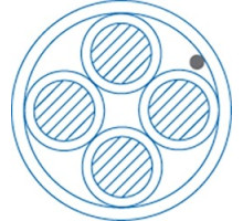 LIBERTY CABLE  L1604-7018-0311               Fire Alarm Cable, 16 AWG 4 Conductor Solid Non-Shielded Bare Copper Plenum FPLP/CL3P