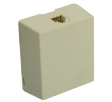 LEVITON  4625A-24I               Type 625A2 Surface Mount Jack, 6-Position 4-Conductor, Screw Terminal, Ivory