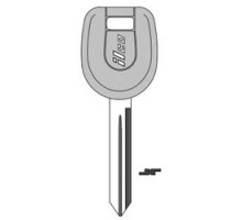 KABA ILCO CORP  MIT6-P NP A09  AJ00000096              Vehicle Key Blank, Plastic Head, Steel, Nickel Plated, 9 Price Group, For Mitsubishi