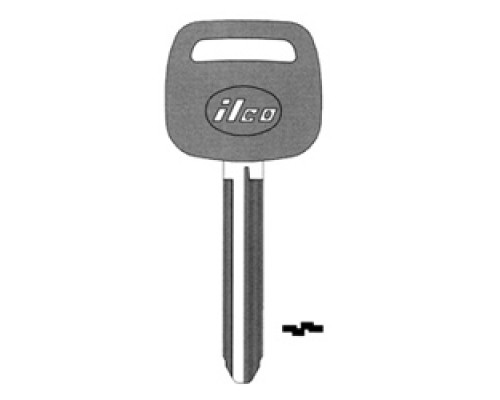 KABA ILCO CORP  TR47-PC NP A09  AK00001862              Vehicle Key Blank, Color Plastic Head, Brass, Nickel Plated, 9 Price Group, For Toyota