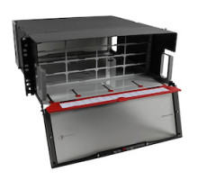 SIEMON COMPANY  LVE-4U-MD-P01A               Fiber, Enclosure, LightVerse Pro, Rack Mount, 4U, Sliding Access, 12 Openings, Black
