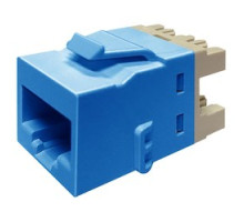 COMMSCOPE UNIPRISE SOLUTIONS  760241164  UKJ10G-BLU              Uniprise UKJ Keystone Series Modular Jack, RJ45, category 6A, T568A/T568B, unshielded, no dust cover, blue