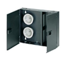 PANDUIT  FWME2               Opticom Wall Mount Fiber Enclosure Black 2 Ports
