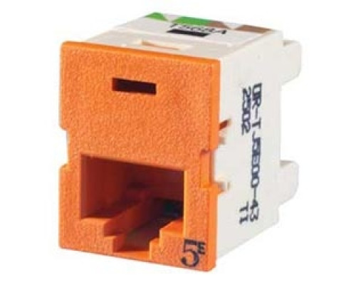 ORTRONICS  TJ5E00-43               Clarity 5E TracJack, T568A/B, 180 degree, dk orange