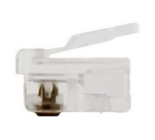 PLATINUM TOOLS INC 106117C        RJ11 6P4C ROUND-STRANDED. 25/CLAMSHEL