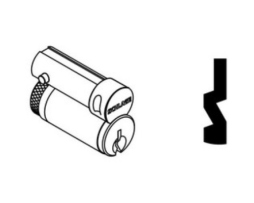 SCHLAGE ALLEGION BRAND  23-030-C 606        Door Lock Cylinder, Conventional, FSIC, C Keyway, Satin Brass