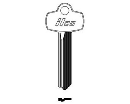 KABA ILCO CORP  A1114D NP A04               Cylinder Lock Key Blank, Brass, Nickel Plated, 4 Price Group, For Best