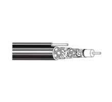 BELDEN BAV  1191AM 0101000               Coax - CATV Cable 18 AWG GIFHDLDPE DBLSH PVC WITH MSGR Black