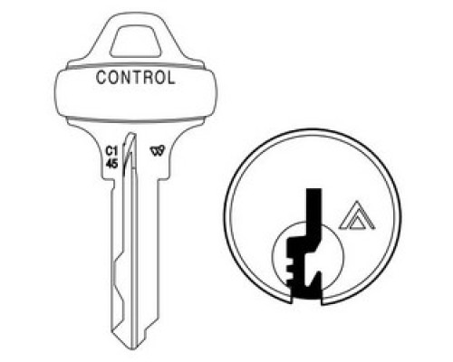 SCHLAGE ALLEGION BRAND  35-003-C124        Door Lock Cylinder Key Blank, Classic, Conventional, Everest, Embossed, Standard, Control, C124 Keyway, Nickel Silver