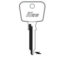 KABA ILCO CORP  PO5 NP A07  A81M              Vehicle Key Blank, Brass, Nickel Plated, 7 Price Group, For Porsche