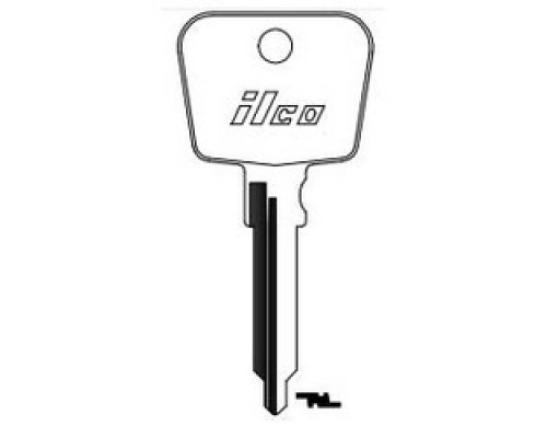 KABA ILCO CORP  PO5 NP A07  A81M              Vehicle Key Blank, Brass, Nickel Plated, 7 Price Group, For Porsche