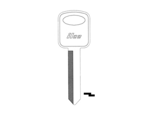 KABA ILCO CORP  H67 NP A05  1193FD              Vehicle Key Blank, Brass, Nickel Plated, 5 Price Group, For Ford